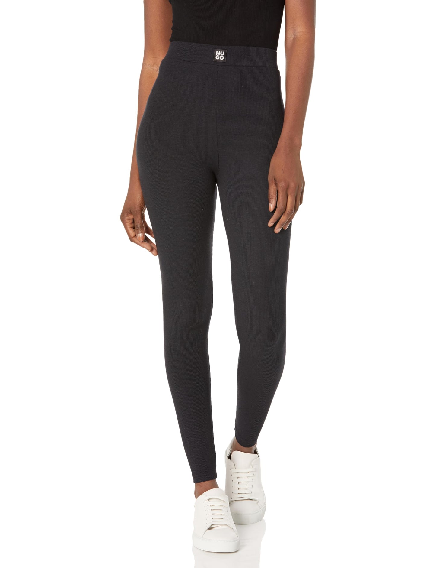 HUGO Ribbed Jersey Leggings