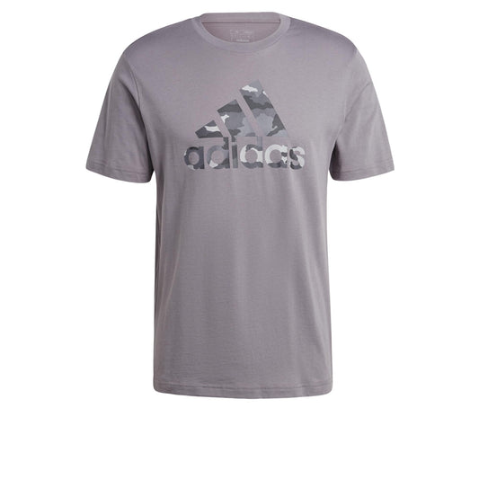 adidas Men's Camouflage Badge of Sport Graphic T-Shirt, Grey