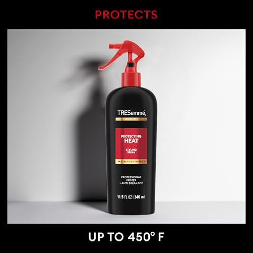 TRESemmé Styling Spray Protecting Heat for Taming Frizz & Reducing Breakage, with Protection up to 450°, 11.5 Fl Oz