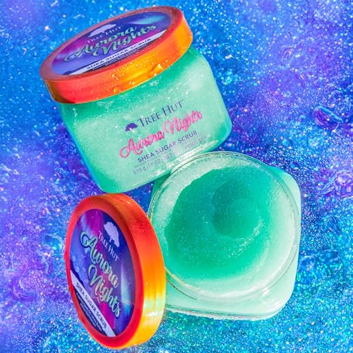 Tree Hut Aurora Nights Body Scrub, Exfoliating Sugar Scrub, Vegan, 18 Oz