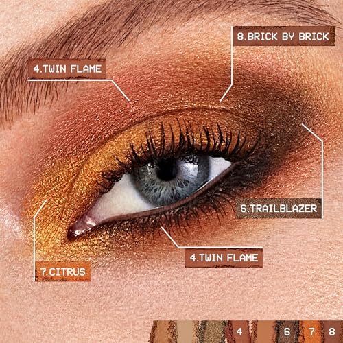 Smashbox Always On Mood Board Eye Shadow Palette | Long-Wearing Eye Shadow Palette For Every Mood | High Pigment + Shimmer Shades, 0.24 Ounce, Fiery Vibes