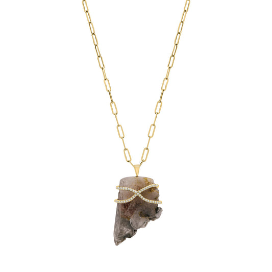 Rock Candy Edenite Necklace, OS, Gold Vermeil