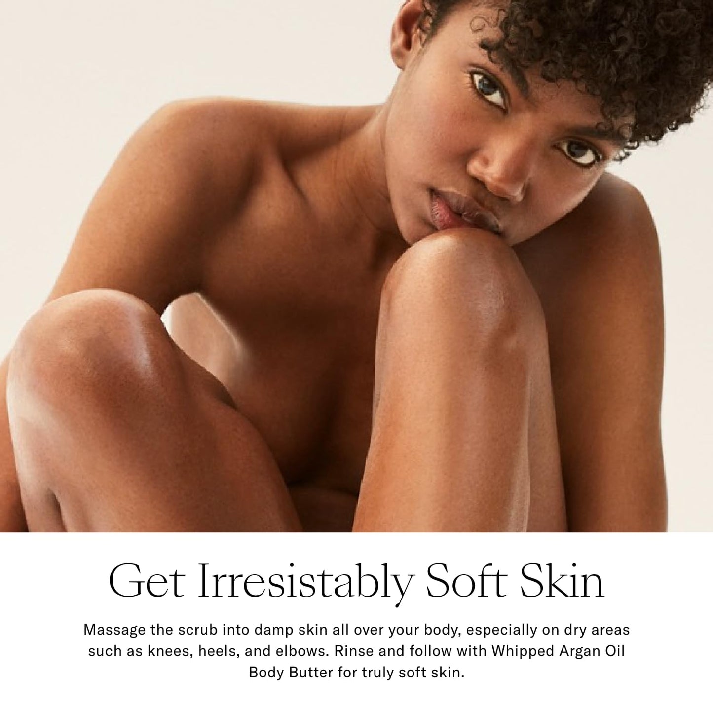 Josie Maran Argan Sugar Balm Body Scrub - Exfoliating Sugar Scrub with 100% Pure Argan Oil & Coconut Oil - Softens, Smoothes & Hydrates Dry Skin - Vegan + Cruelty Free - Sweet Clementine (10 oz)