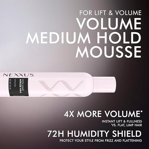 Nexxus Volume Mousse Medium Hold Frizz Control & Shine 10.6 oz