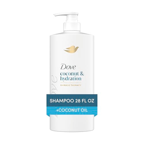 Dove Coconut & Hydration Shampoo for Dry Hair with Coconut Oil 28oz