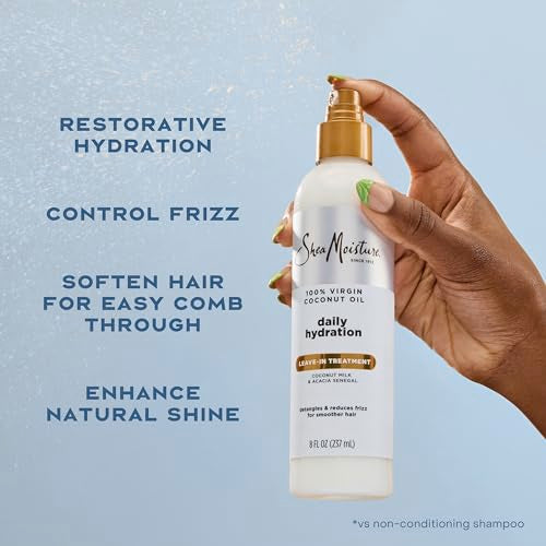 Shea Moisture 100% Virgin Coconut Oil Leave-in Treatment, 8 Ounce
