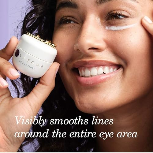 TATCHA The Silk Peony, Line-Smoothing Eye Cream with Peptide Whey Protein