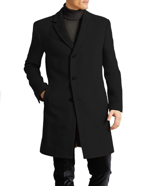 Tommy Hilfiger Men's All Weather Top Coat, Black, 40S