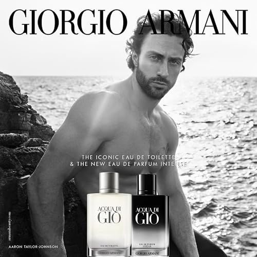 Armani Beauty Acqua di Giò Eau de Parfum Intense - Woody Cologne - 3.3 Fl Oz