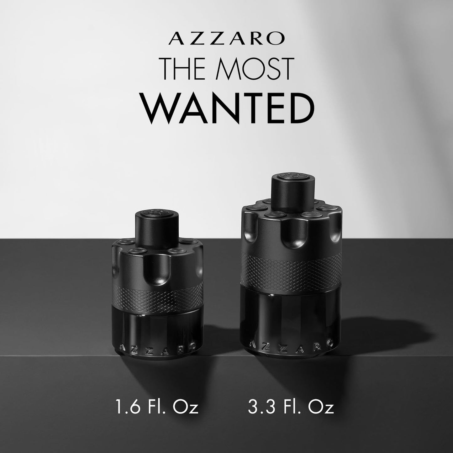 Azzaro The Most Wanted Eau de Parfum Intense - Woody & Seductive Mens Cologne - Fougère, Ambery & Spicy Fragrance for Date Night - Lasting Wear - Luxury Perfumes for Men - Full Size, 3.3 Fl. Oz