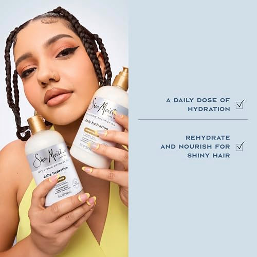 SheaMoisture Daily Hydration Shampoo 100% Virgin Coconut Oil 13oz