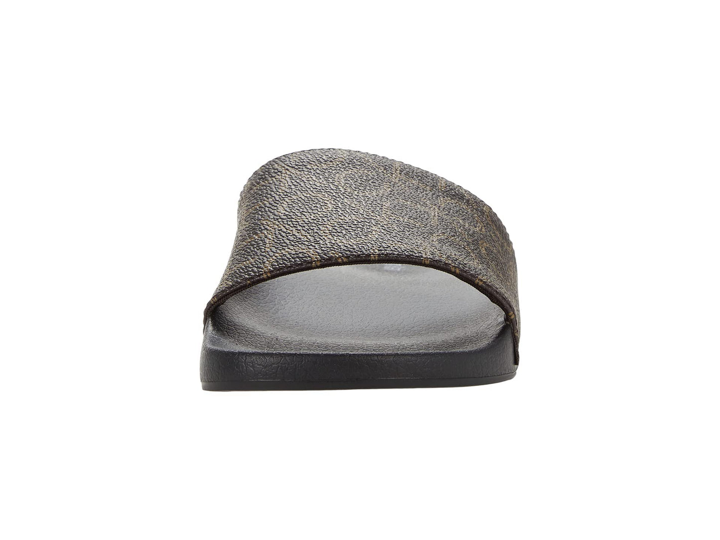 Calvin Klein Women's Athens Slide Sandal, Brown, 7
