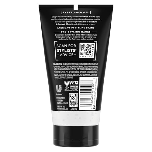 TRESemmé Hair Gel Extra Hold Alcohol-Free 24H Frizz Control 5 oz