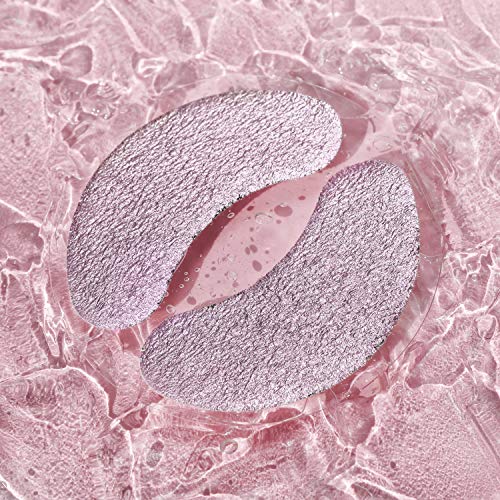 Wander Beauty Baggage Claim - Rose Gold Foil Under Eye Patches For Dark Circles and Puffiness - Under Eye Mask Depuffs & Firms - Brightening Eye Mask for Under Eye Bags (6 Pairs)