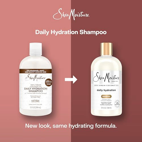 SheaMoisture Daily Hydration Shampoo 100% Virgin Coconut Oil 13oz