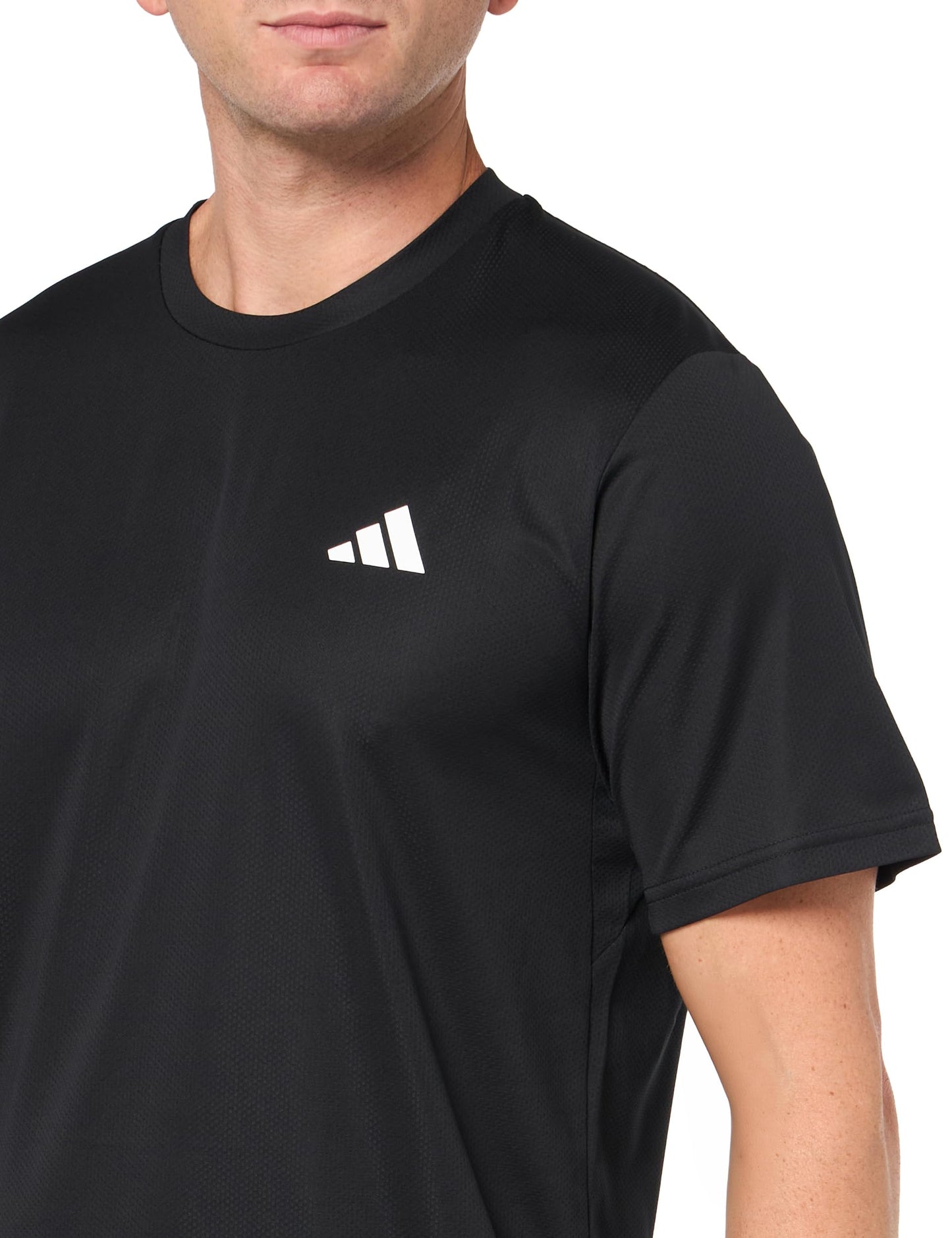 adidas Men's Train Essentials T-Shirt, Black/White