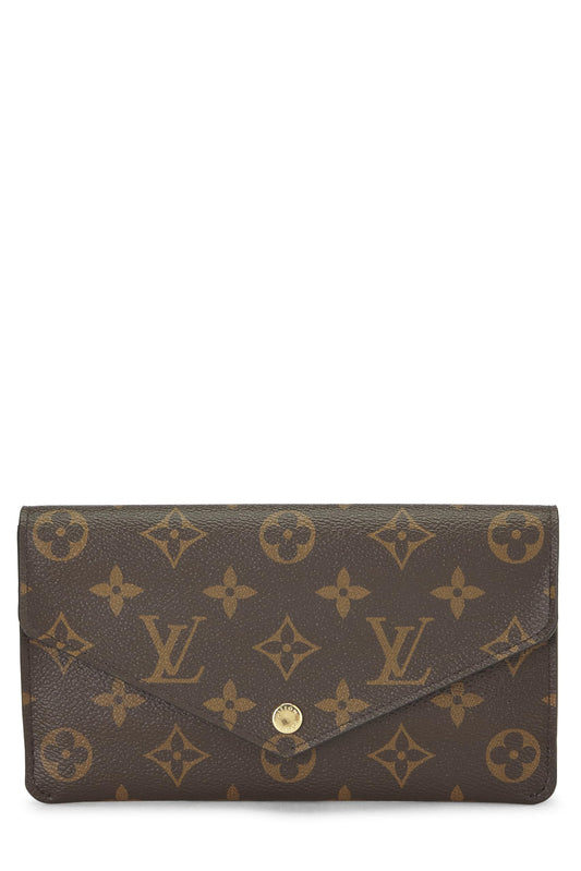 Louis Vuitton, Pre-Loved Burgundy Monogram Canvas Jeanne Wallet, Pink