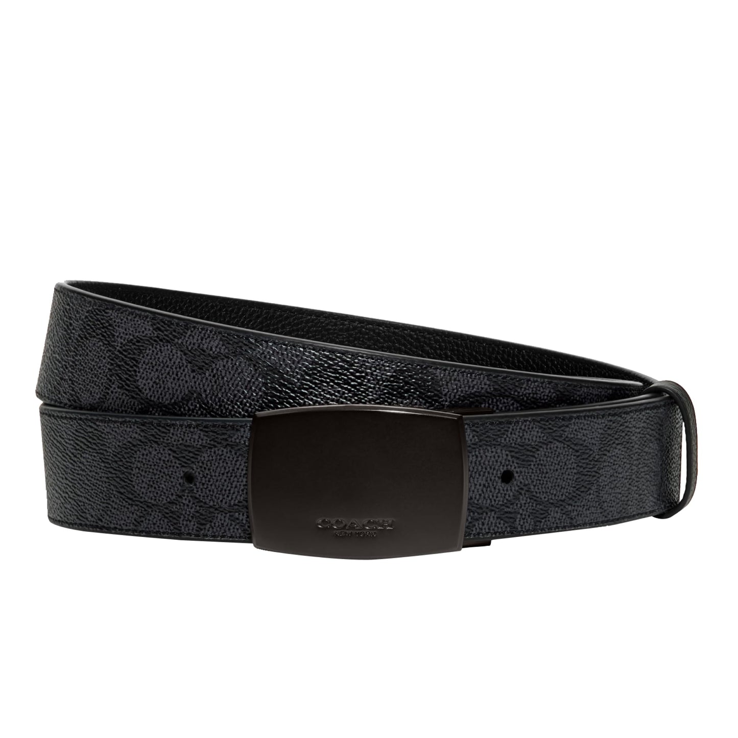 Coach 38 Mm Casual Belt Box, Black/Charcoal