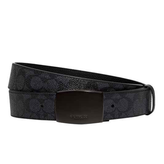 Coach 38 Mm Casual Belt Box, Black/Charcoal