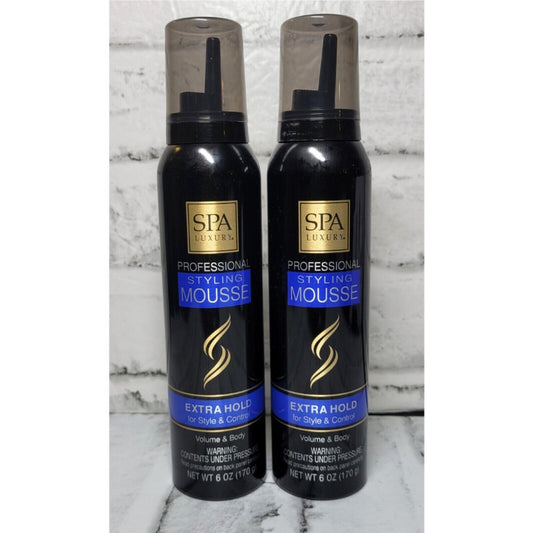 Generic Luxury Professional Styling Mousse Extra Hold for Style & Control (2 Pack), Clear