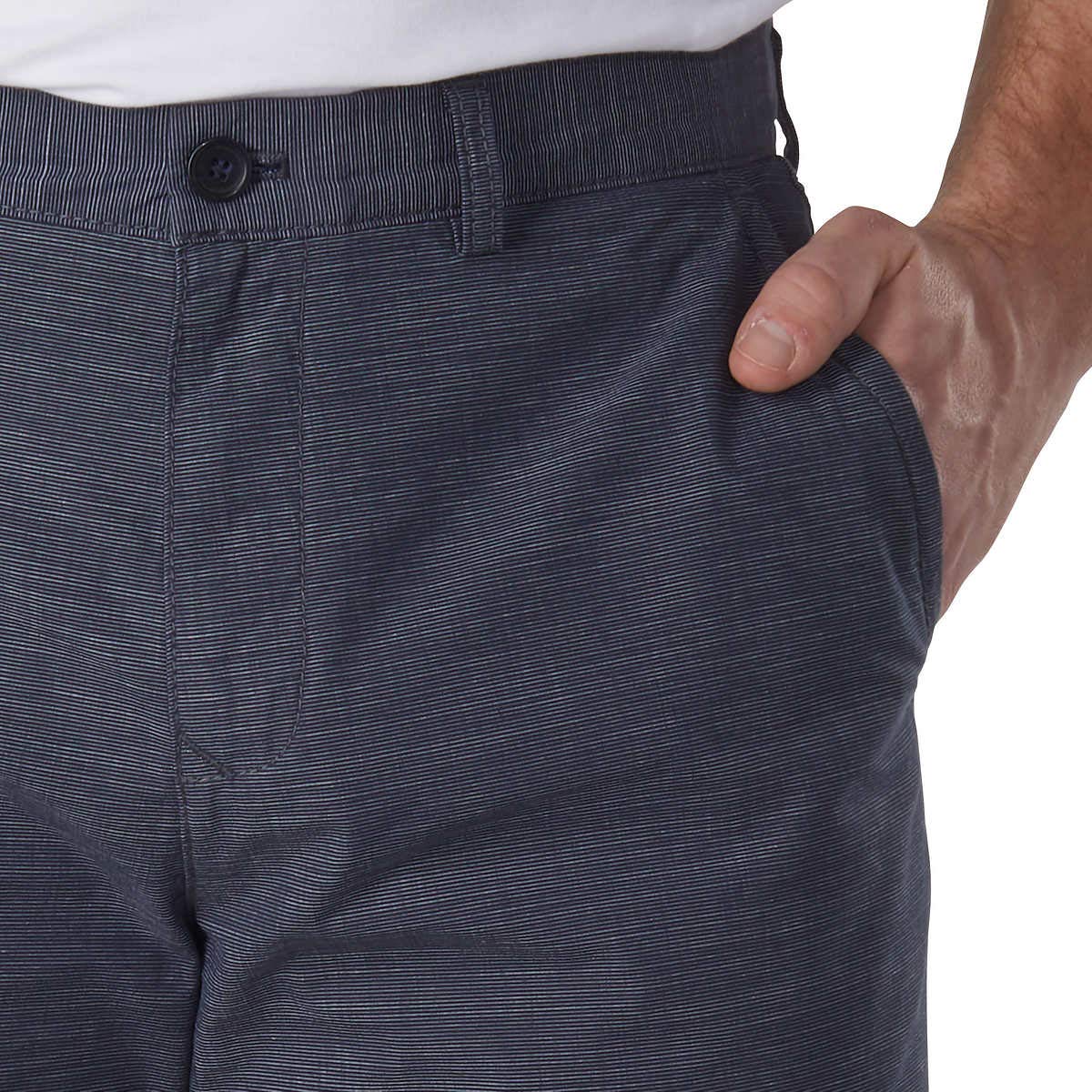 Tommy Hilfiger Men's Crosshatch Academy Chino Shorts (40, Navy Blue)
