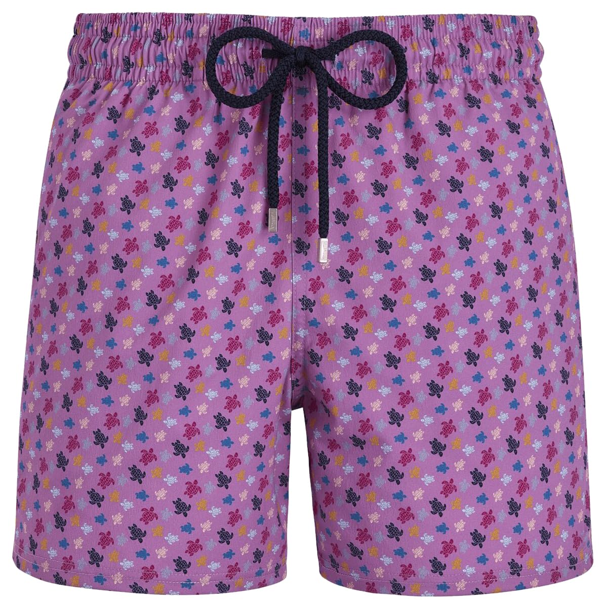 Men Stretch Short Swim Trunks Micro Ronde Des Tortues Rainbow, M, Glycine