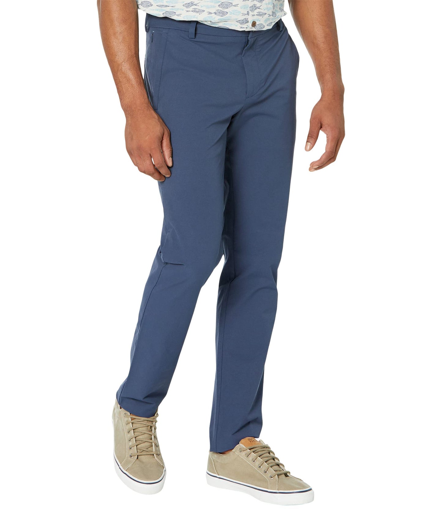vineyard vines Men's On-The-Go Pant, Blue Blazer, 38W x 32L