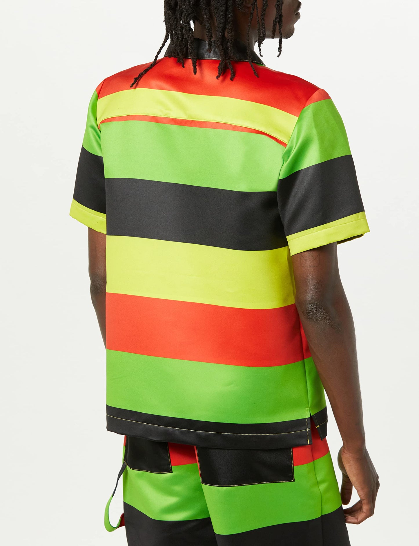 Theophilio, Men's Rasta Printed Camp Collar Shirt, M