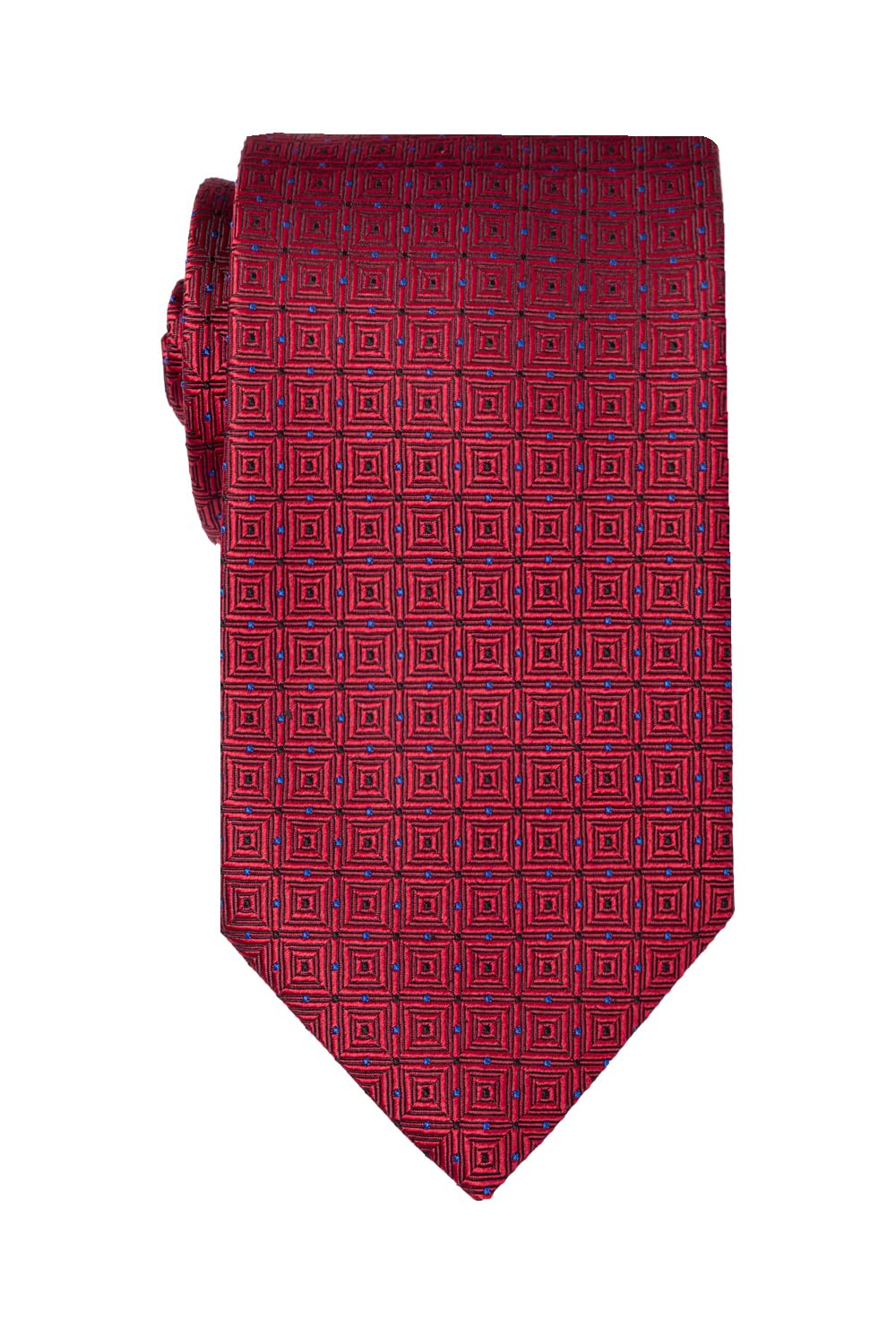 Remo Sartori Made in Italy Men's Burgundy Pattern Necktie, 3,14'' Width, 100% Silk