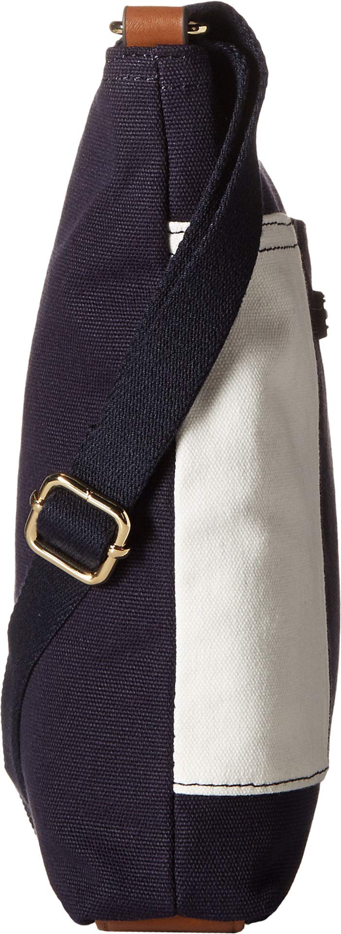 Tommy Hilfiger womens Crossbody for Women TH Flag Canvas, Navy, One Size