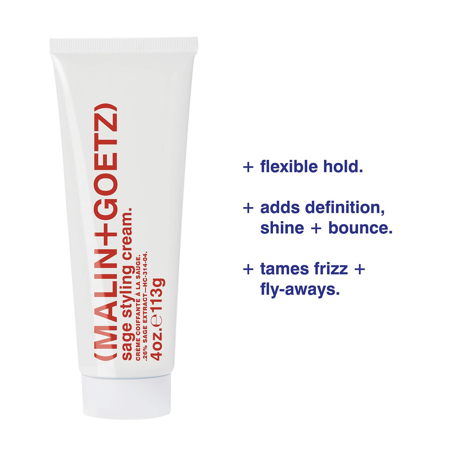 Malin + Goetz Sage Styling Cream, 1 oz.-Anti Frizz Hair Product For All Hair Types & Textures, Lightweight Frizz Control & Shine, Hair Styling Cream, Vegan & Cruelty Free