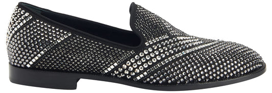 Giuseppe Zanotti, Raimond Loafers Fabric, 9.5, Black
