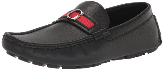 GUESS Men's AUROLO Driving Style Loafer, Black 001, 12