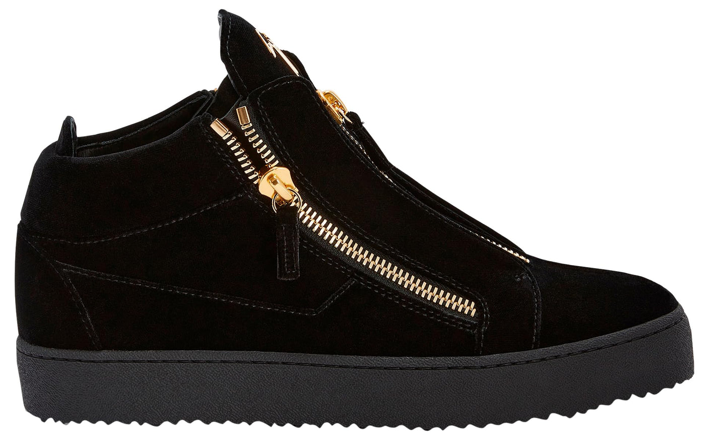 Giuseppe Zanotti, Bhonny Mid-Top Sneakers Fabric, 10.5, Black