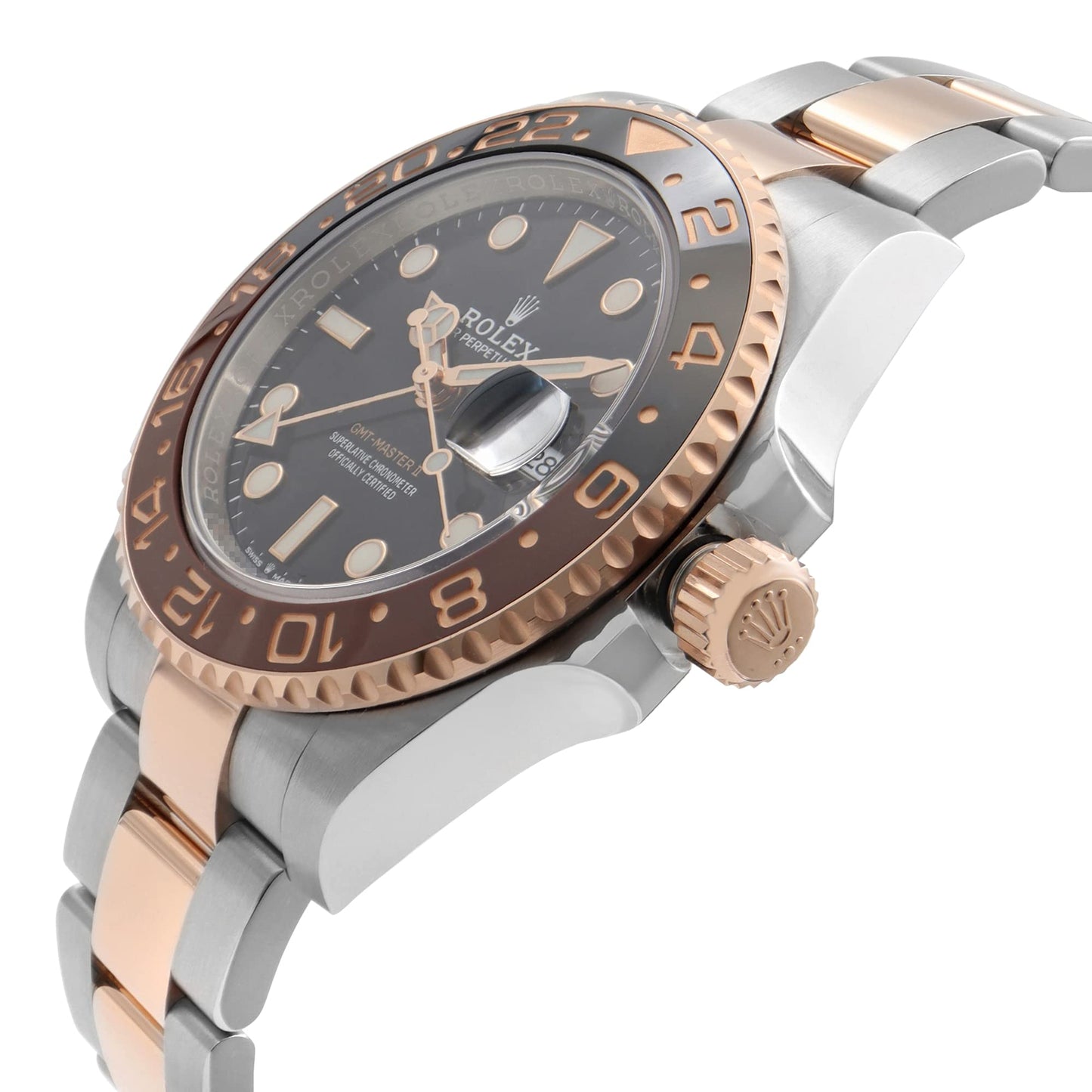 Rolex GMT-Master II Black Dial Automatic Stainless Steel and 18kt Rose Gold 126711CHNR