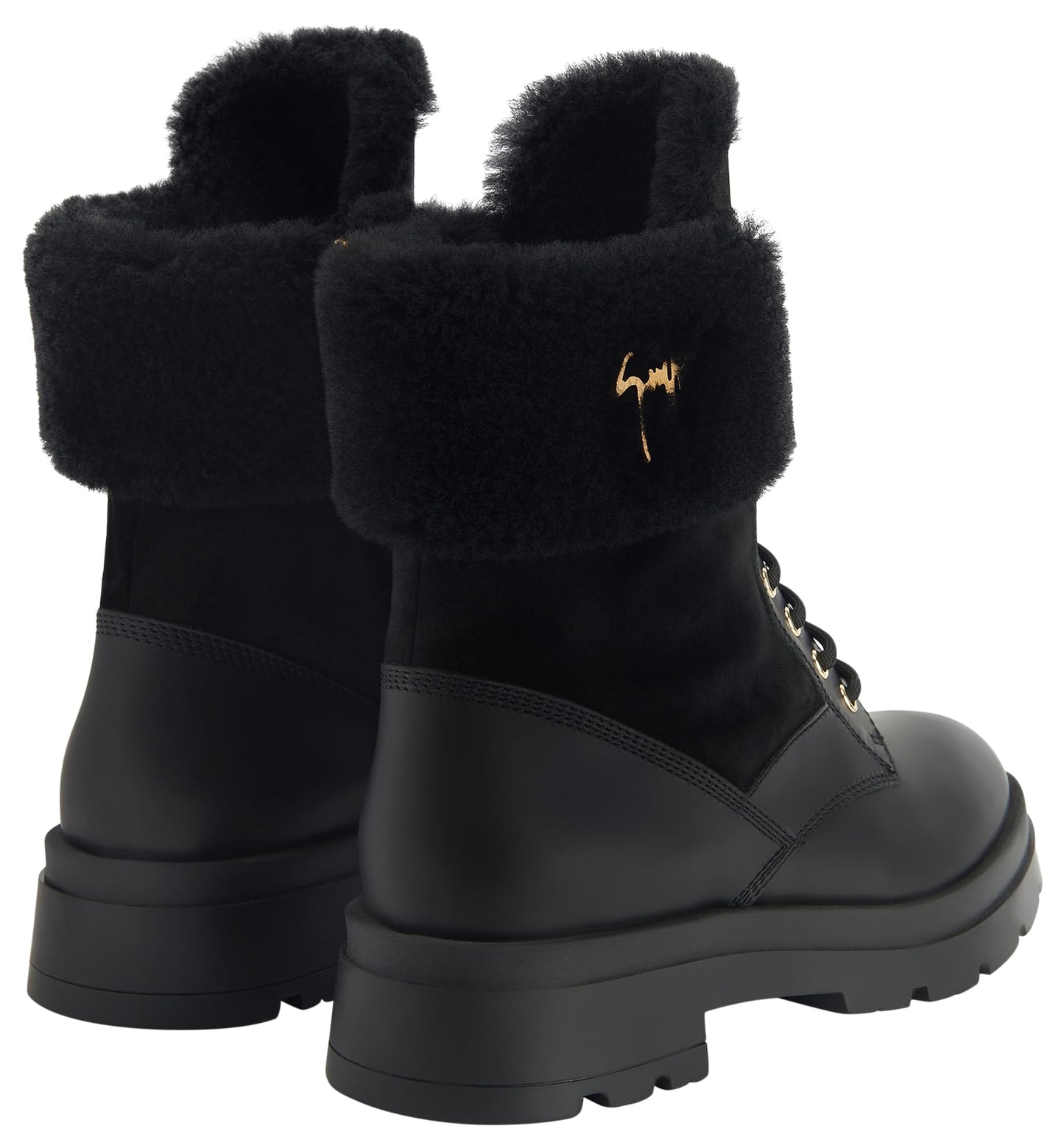 Giuseppe Zanotti, Jaure Leather Boots, 11.5, Black