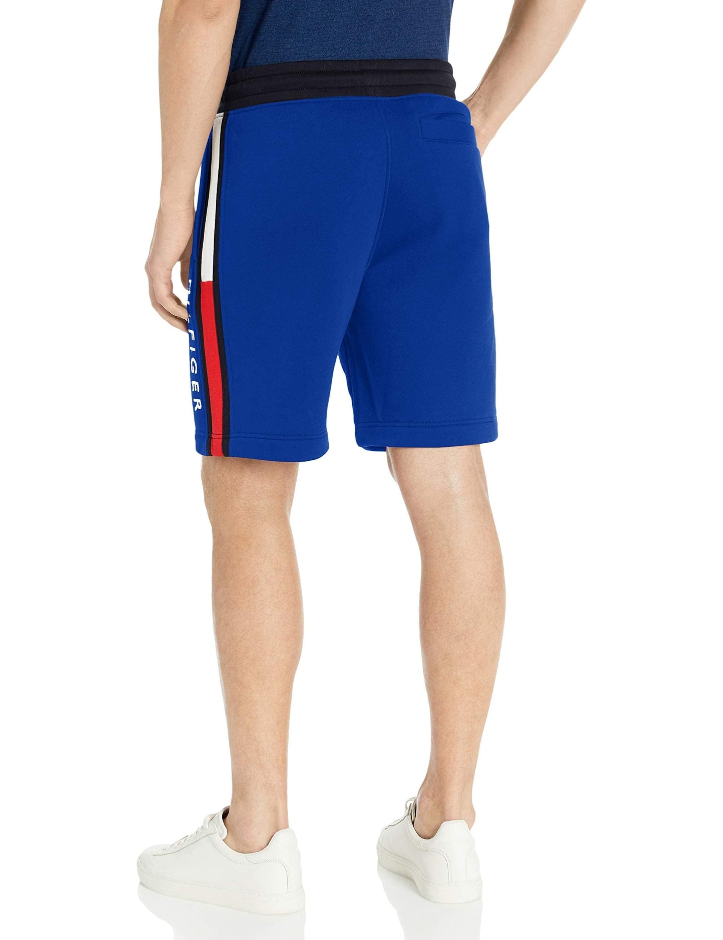 Tommy Hilfiger Mens Fleece Sweat Casual Shorts, Deep Blue, Medium US