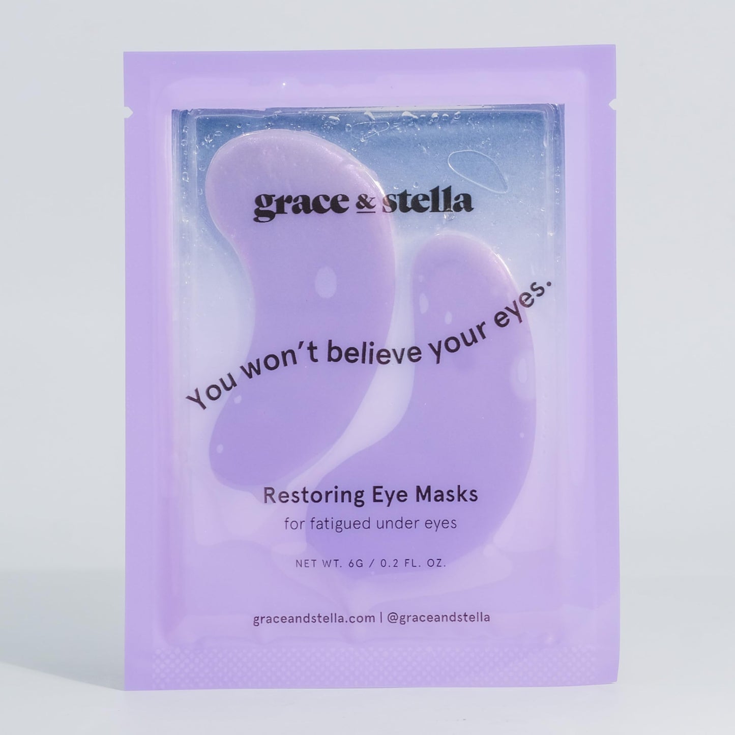 grace & stella Purple Eye Treatment Gels - Dermatologist Tested - Under Eye Masks With Retinol - Restoring Under Eye Patches for Puffy Eyes and Dark Circles - Vegan, Cruelty-Free, 24 Pairs