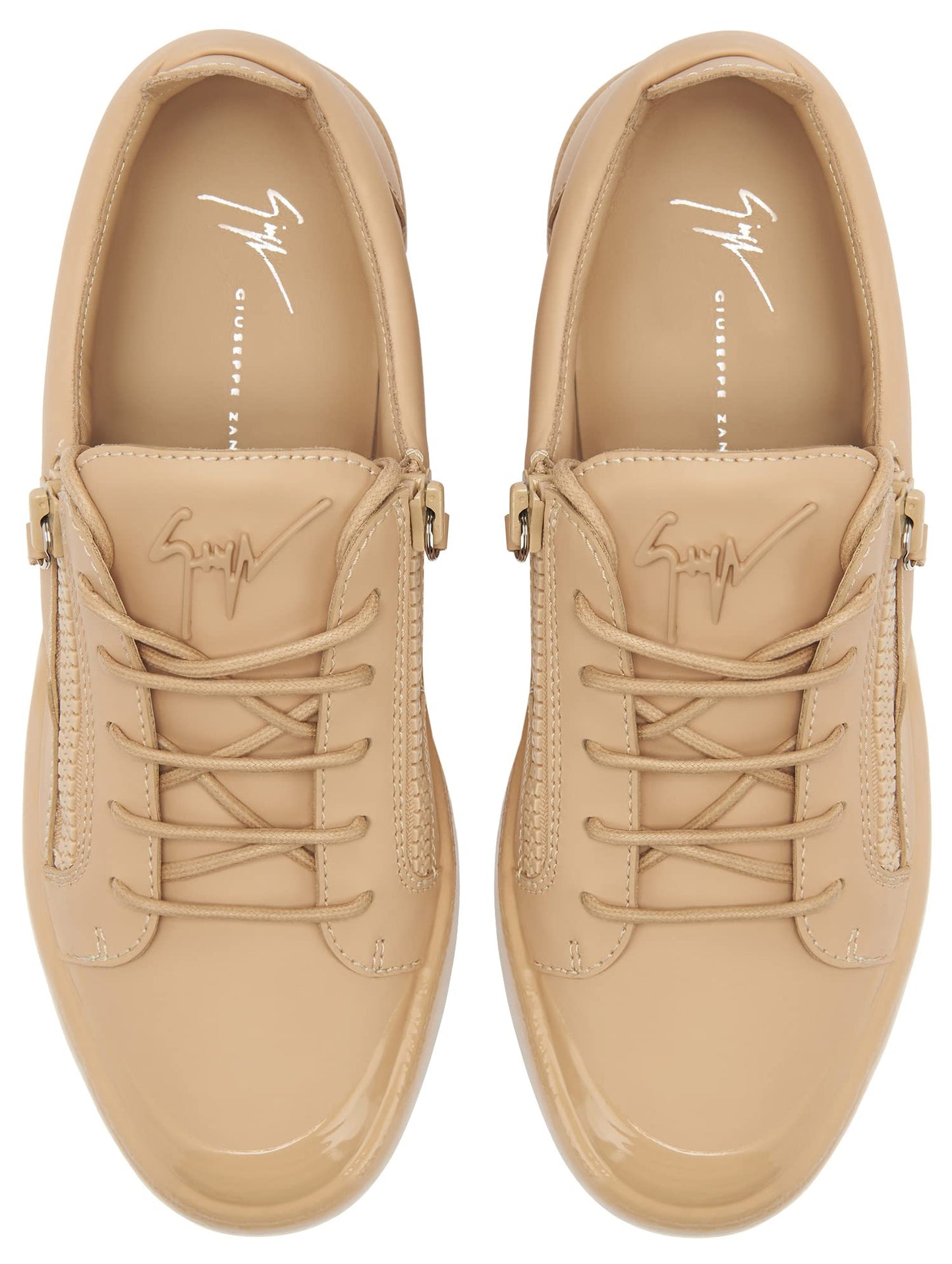 Giuseppe Zanotti, Frankie Match Low-top Sneakers Leather, 9, Beige
