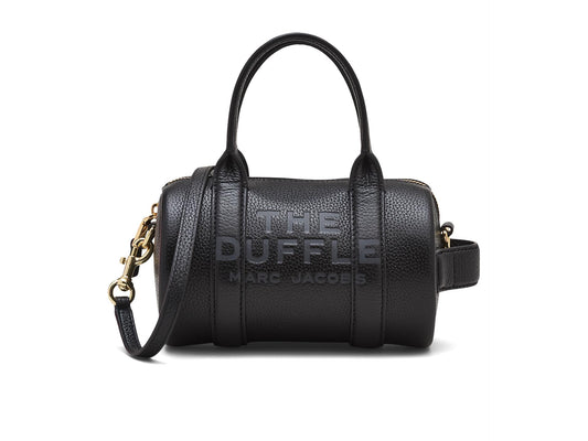 Marc Jacobs The Leather Mini Duffle Bag, Black