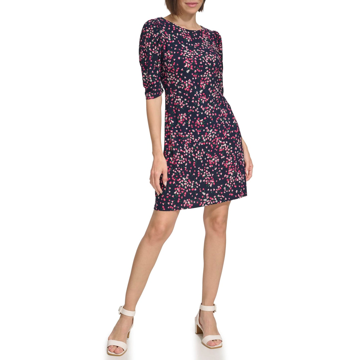 Tommy Hilfiger Women's Dresses Dress,Sky Captain/Bloom,6