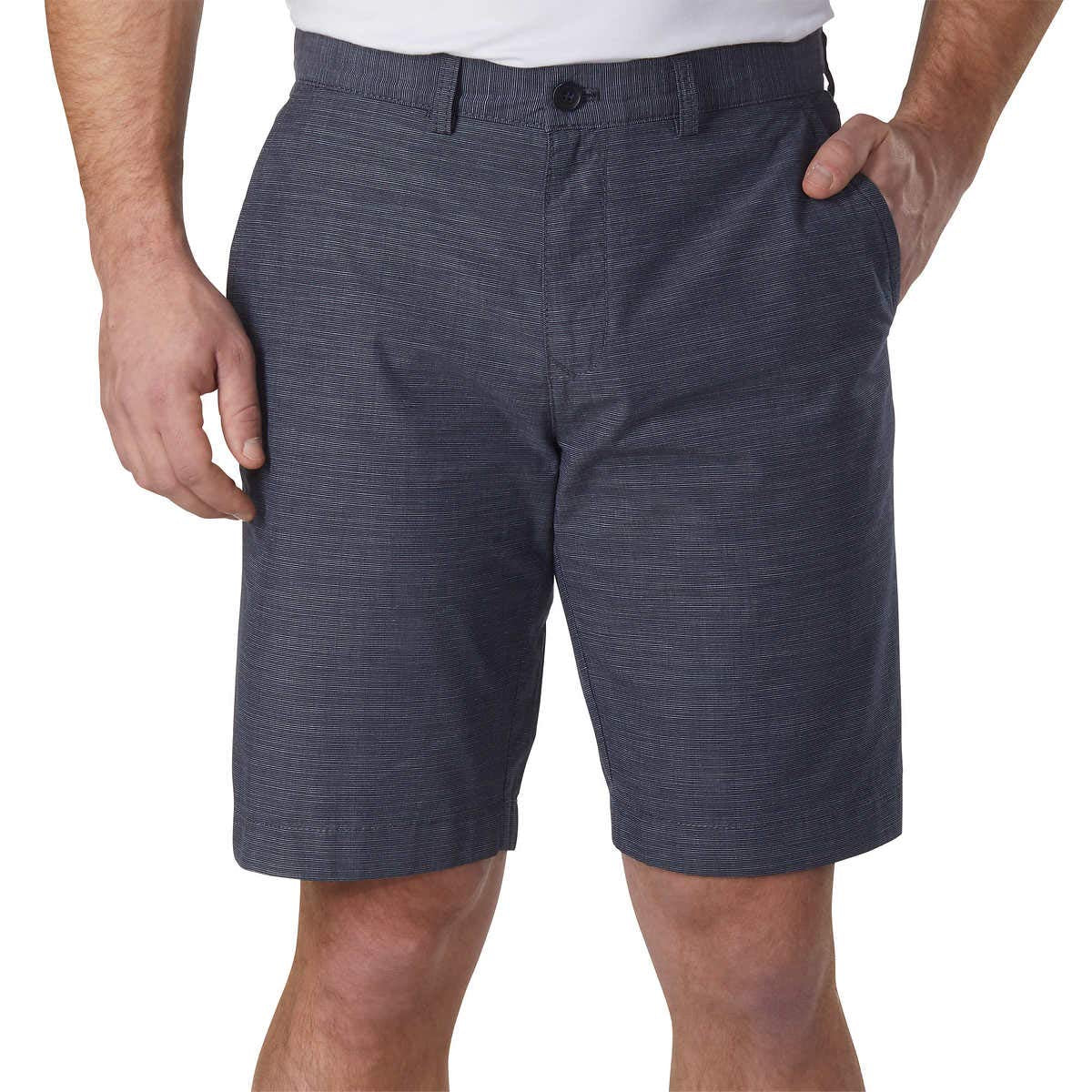 Tommy Hilfiger Men's Crosshatch Academy Chino Shorts (40, Navy Blue)