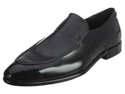 Hugo Boss Men's Dressapp_Loaf_bo Black Leather Loafers Shoes Sz: 9