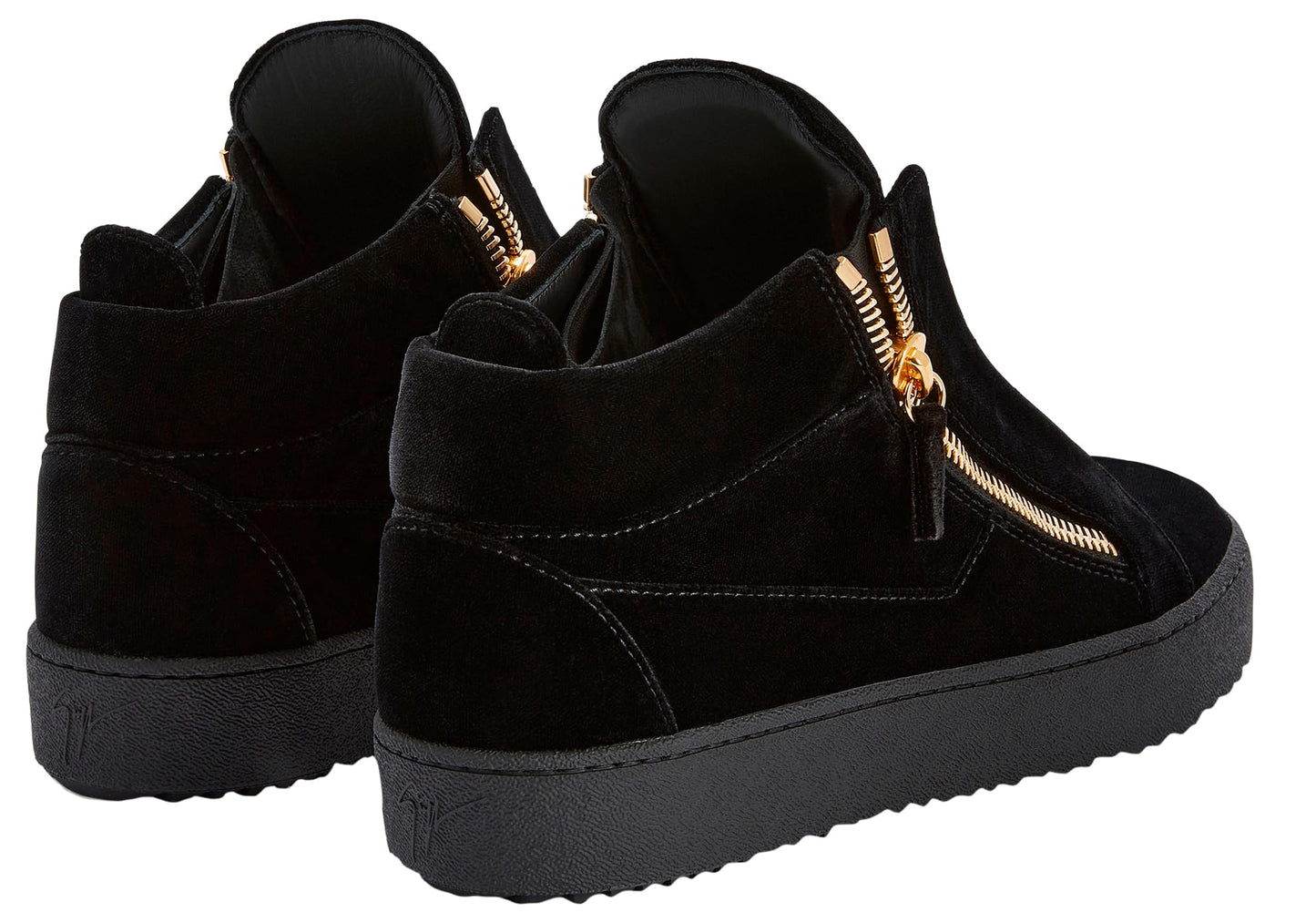 Giuseppe Zanotti, Bhonny Mid-Top Sneakers Fabric, 10.5, Black