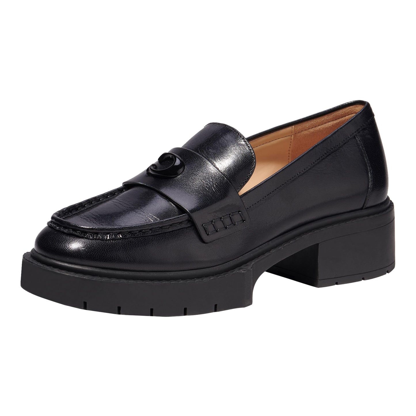 COACH Women's Flats Leah Loafer, Color Black, Size 7
