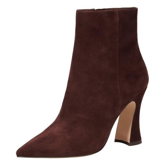 Coach Women's Carter Suede Bootie Ankle Boot, Maple, 8.5