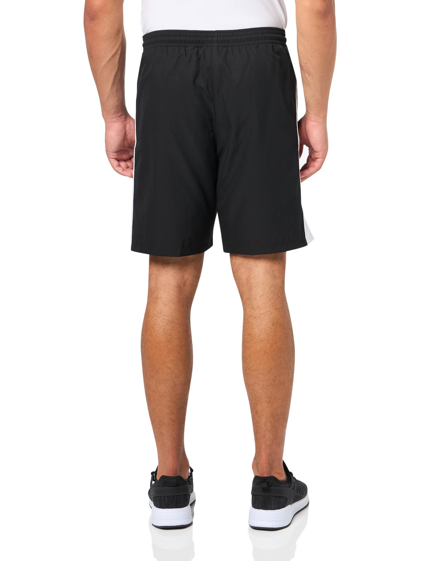Lacoste Men's Taffetas Diamante Classic Fit Colorblocked Shorts, Black/White-White, M