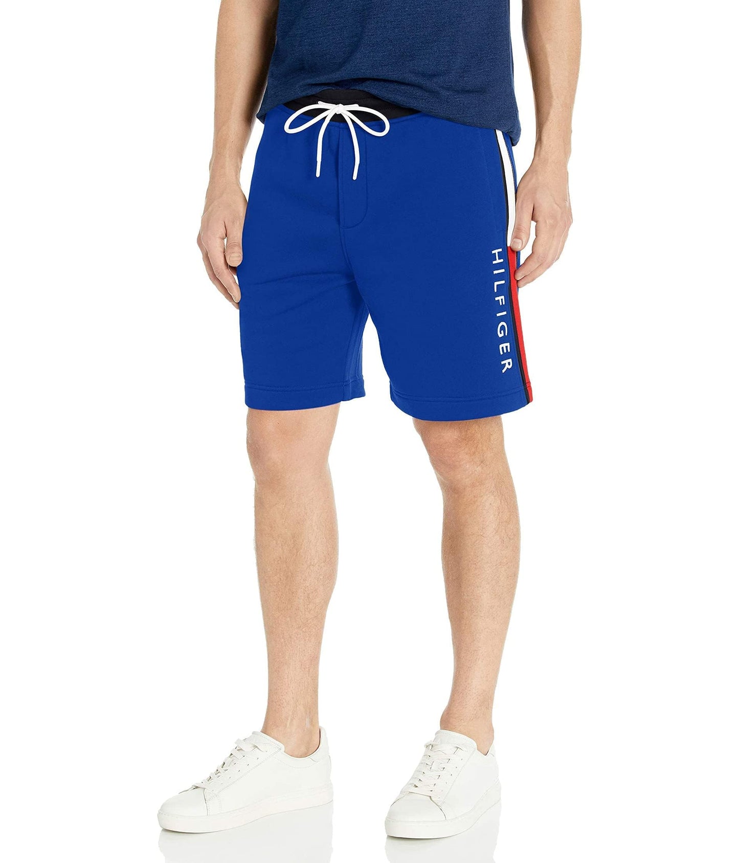 Tommy Hilfiger Mens Fleece Sweat Casual Shorts, Deep Blue, Medium US