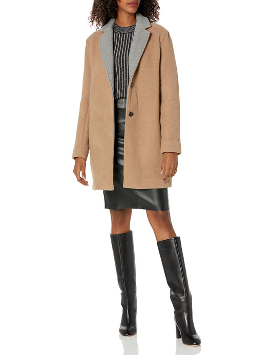 Tommy Hilfiger Women's OW COAT,Camel, M