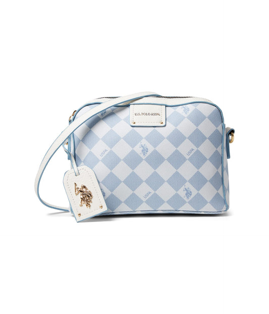 U.S. Polo Assn. Diamond Signature Crossbody Light Blue One Size